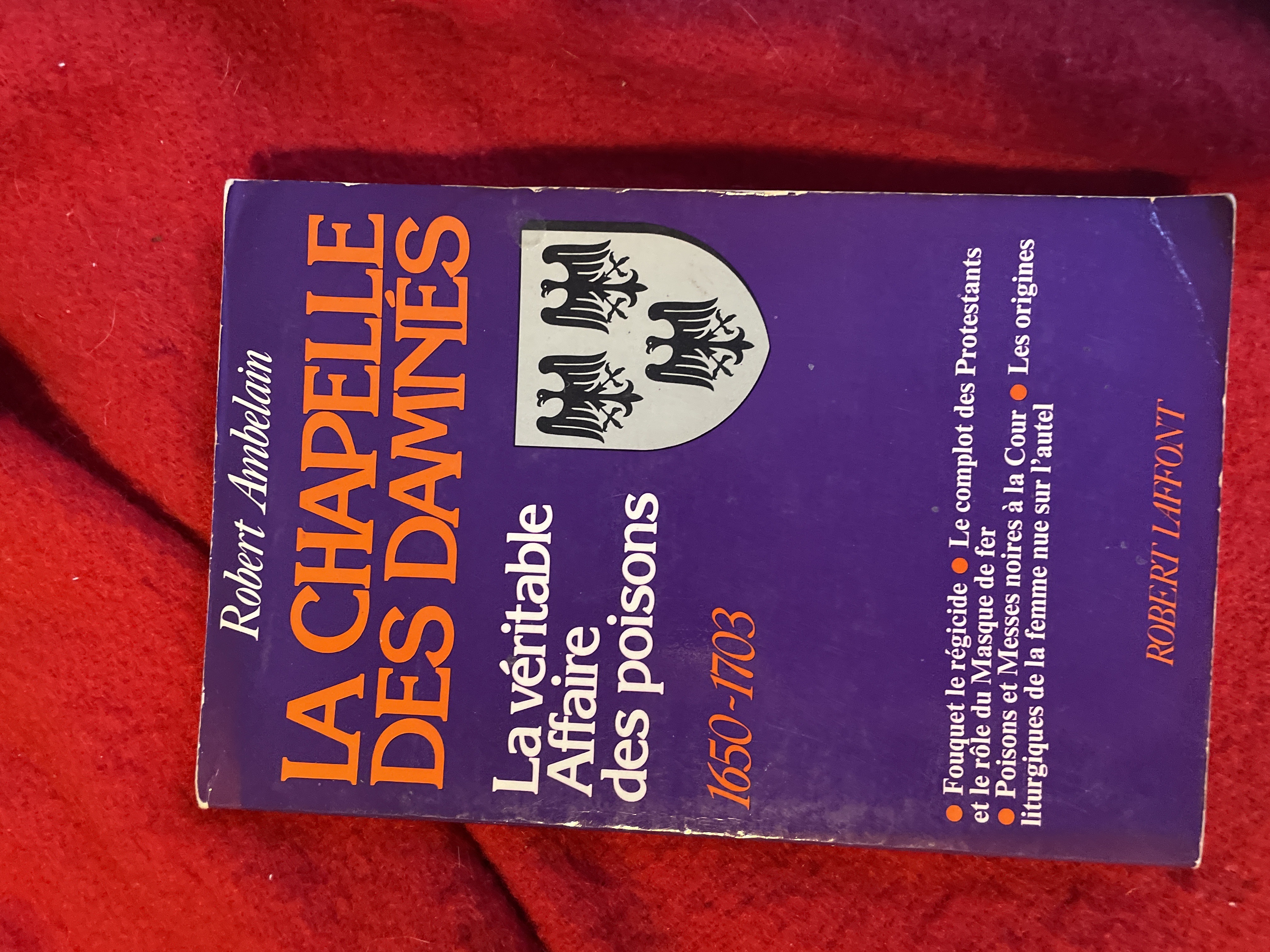 La chapelle des damnés (Robert Laffont 1983